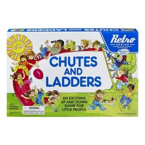 NEW Hasbro Gaming Chutes and Ladders Board Game 1978 Edition Retro Series